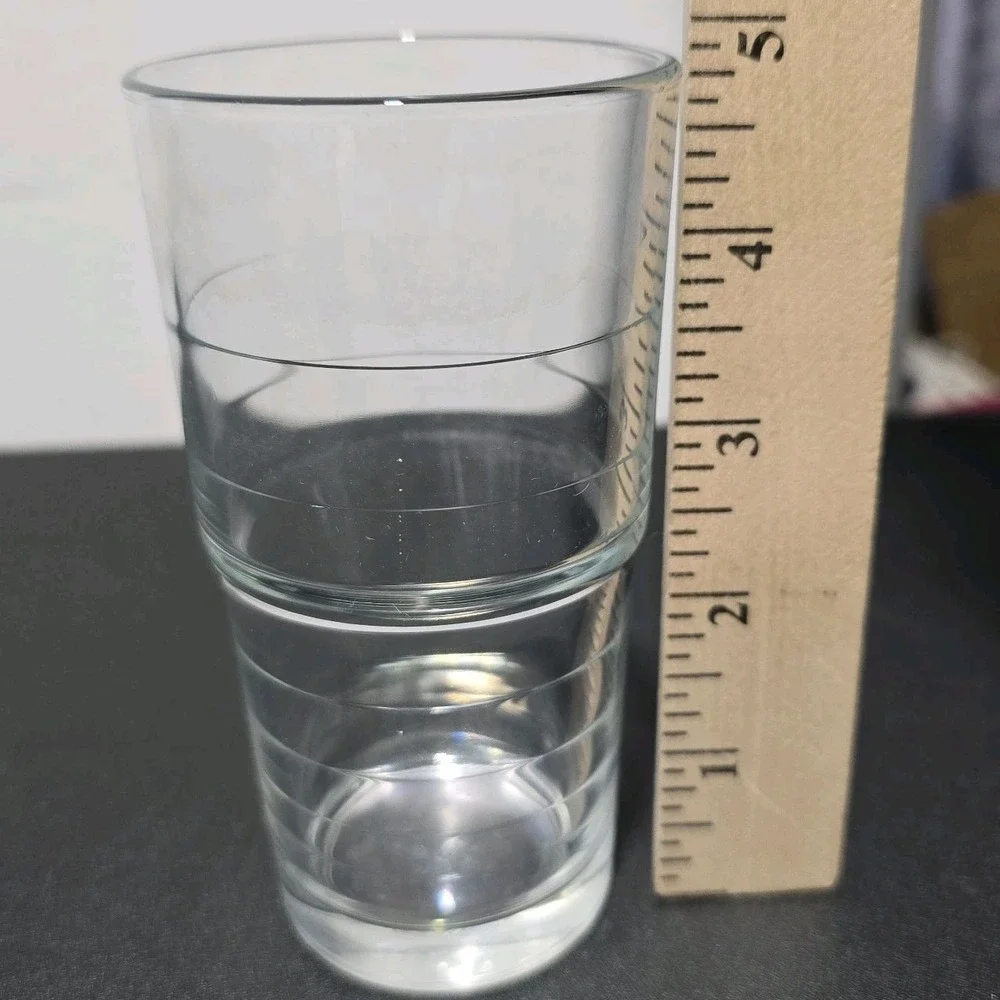 3 IKEA Svepa Glasses 10288 Stackable 4 3/4